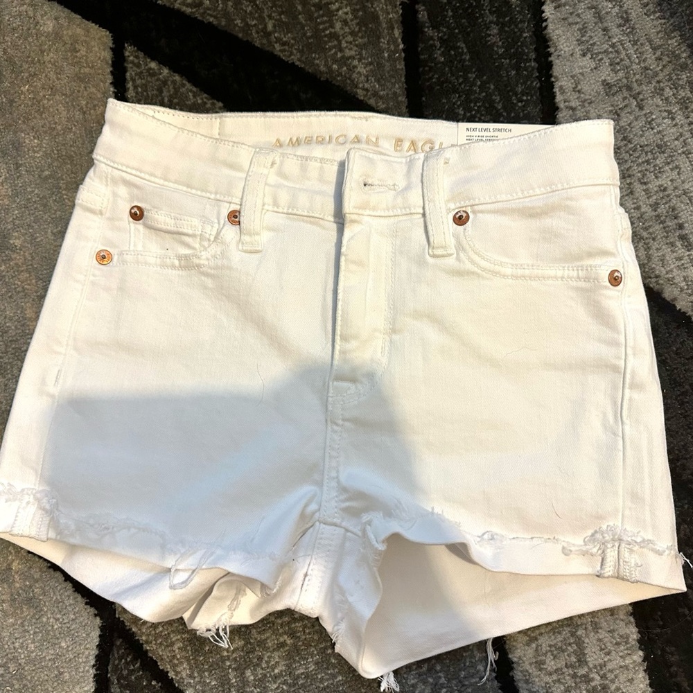 High V-Rise Shortie Shorts